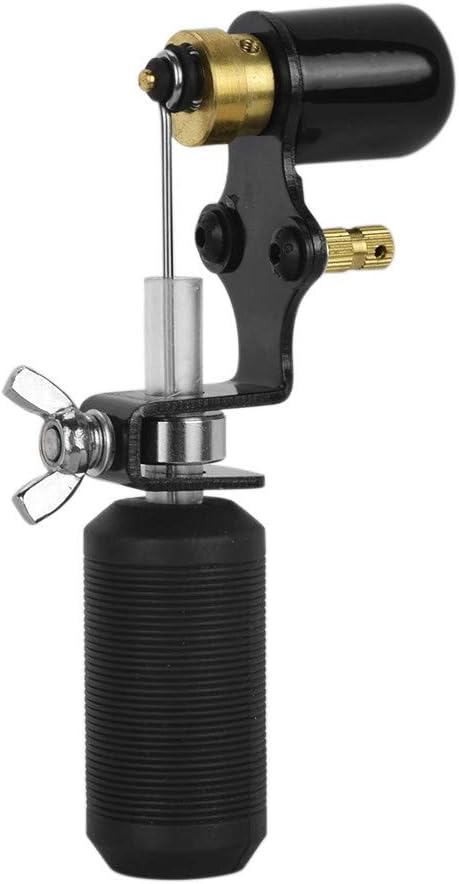 ATOMUS Black: Máquina Rotativa de Tatuaje Todo en Uno con Mango de Silicona y Motor de Alta Precisión.