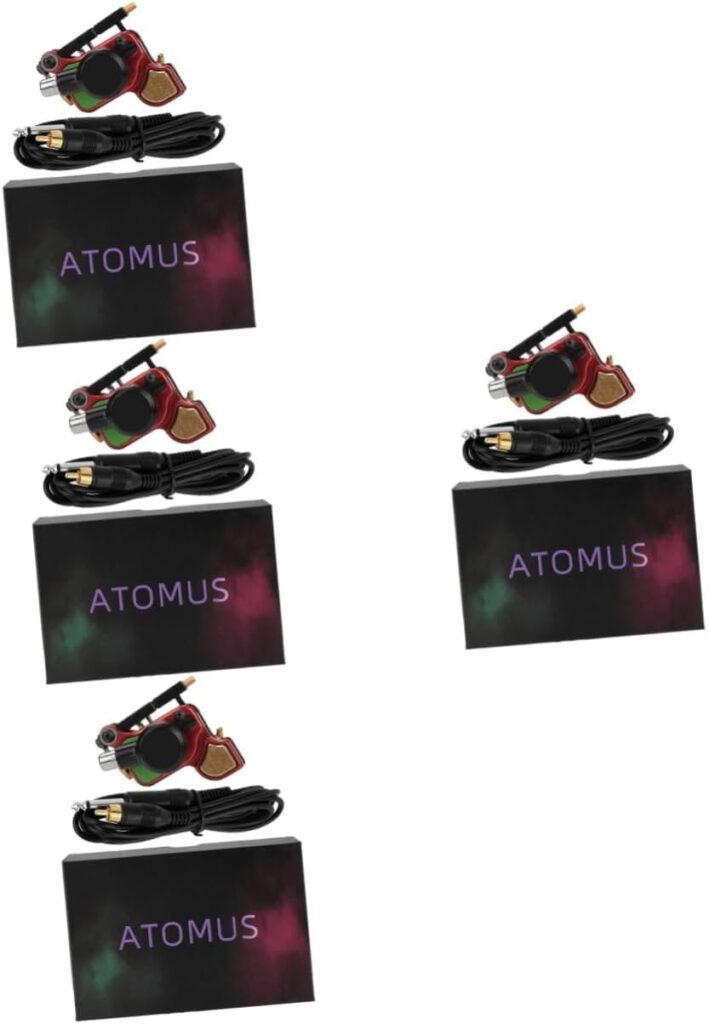 Kit profesional de máquina rotativa para tatuar Minkissy - Incluye 4 piezas para uso diario