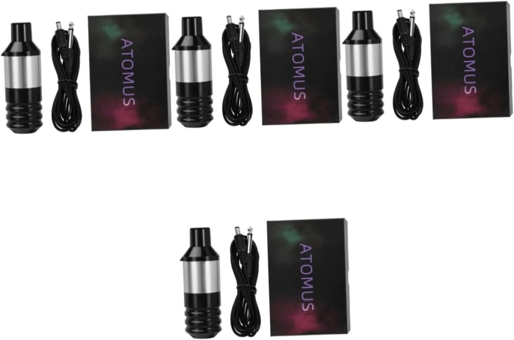 Pack de 4 Cables Giratorios FRCOLOR para Máquinas de Tatuar con Motor Ligero: Accesorio Único para Máquinas Rotativas Familiares