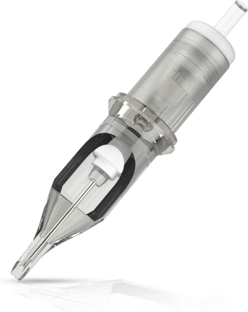 Revolutionary EZ TATTOO - 20 agujas de cartucho de tatuaje #08 (3RL) para maquillaje permanente y SMP 0.25MM Round Liner. ¡Ideales para tu bolígrafo de máquina de tatuar!