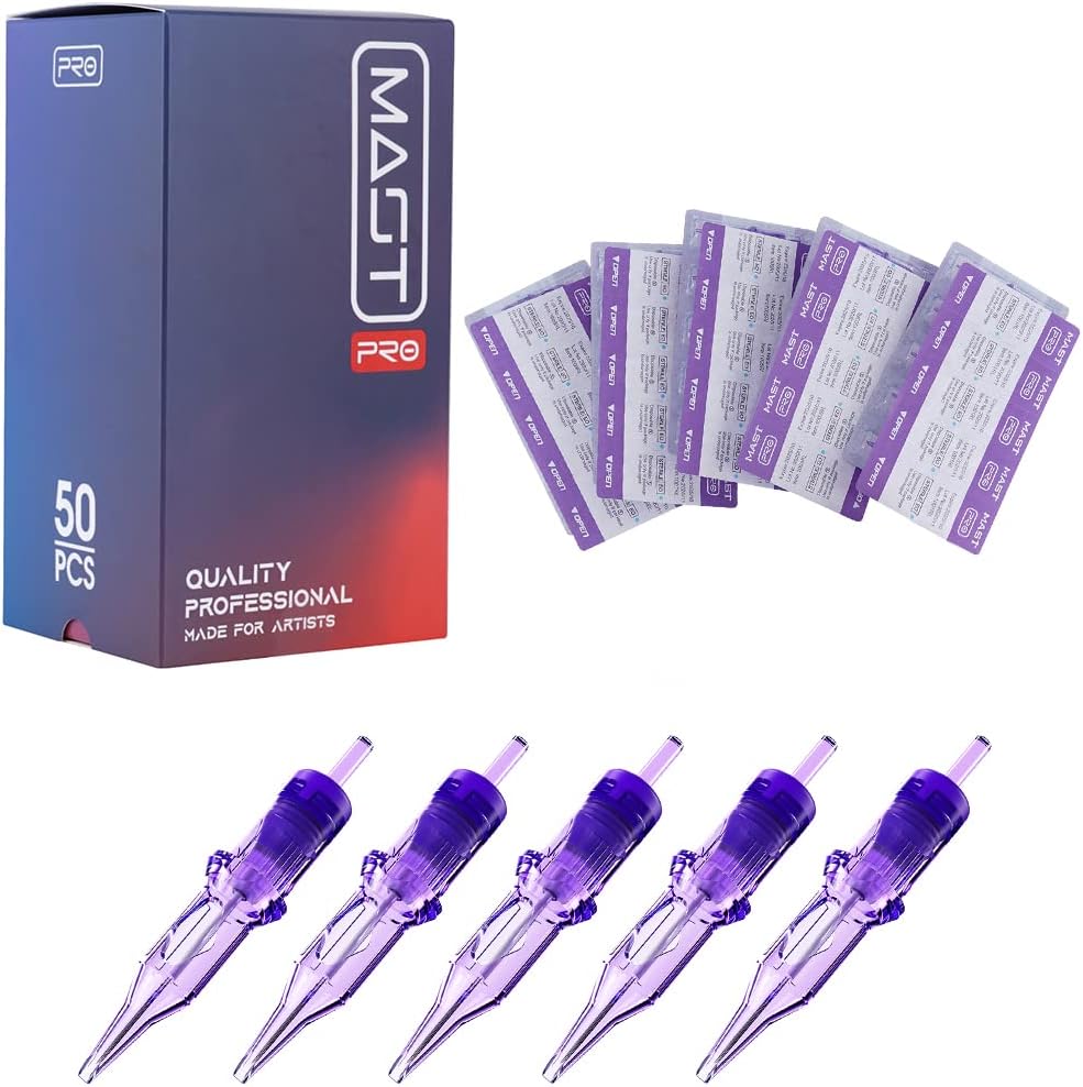 Pack de 50 Agujas de Cartucho de Tatuaje Mixtas para Máquinas de Tatuar - Modelo 50-3