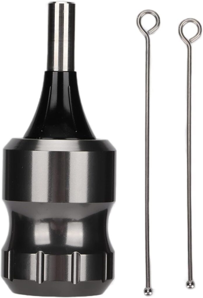 Mango de Tatuaje de Aleación Ajustable con Agarre de Cartucho - Diseño Antideslizante y Barras de Accionamiento para Máquinas de Tatuaje, ¡El Mejor Accesorio para Tu Arte Corporal!