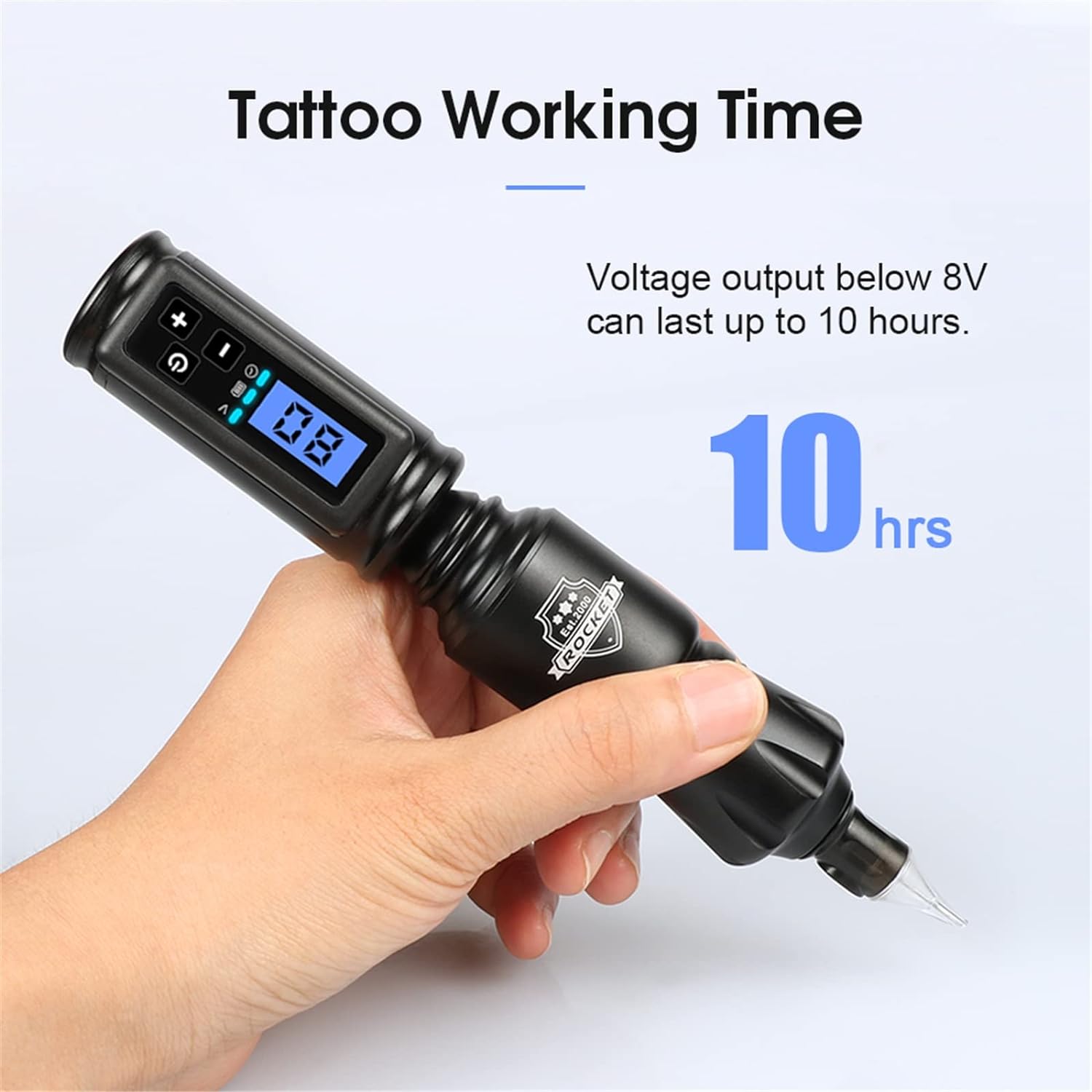 Batería Rocket Tattoo Máquina Rotativa con Potente Mini MAXSMLZT - Accesorios de Tatuaje Inalámbrico en Negro - Imagen 7