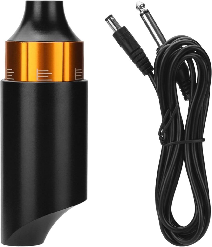 ATOMUS Tattoo Machine Pen: Potente, duradero y único en color naranja para cejas y body art.