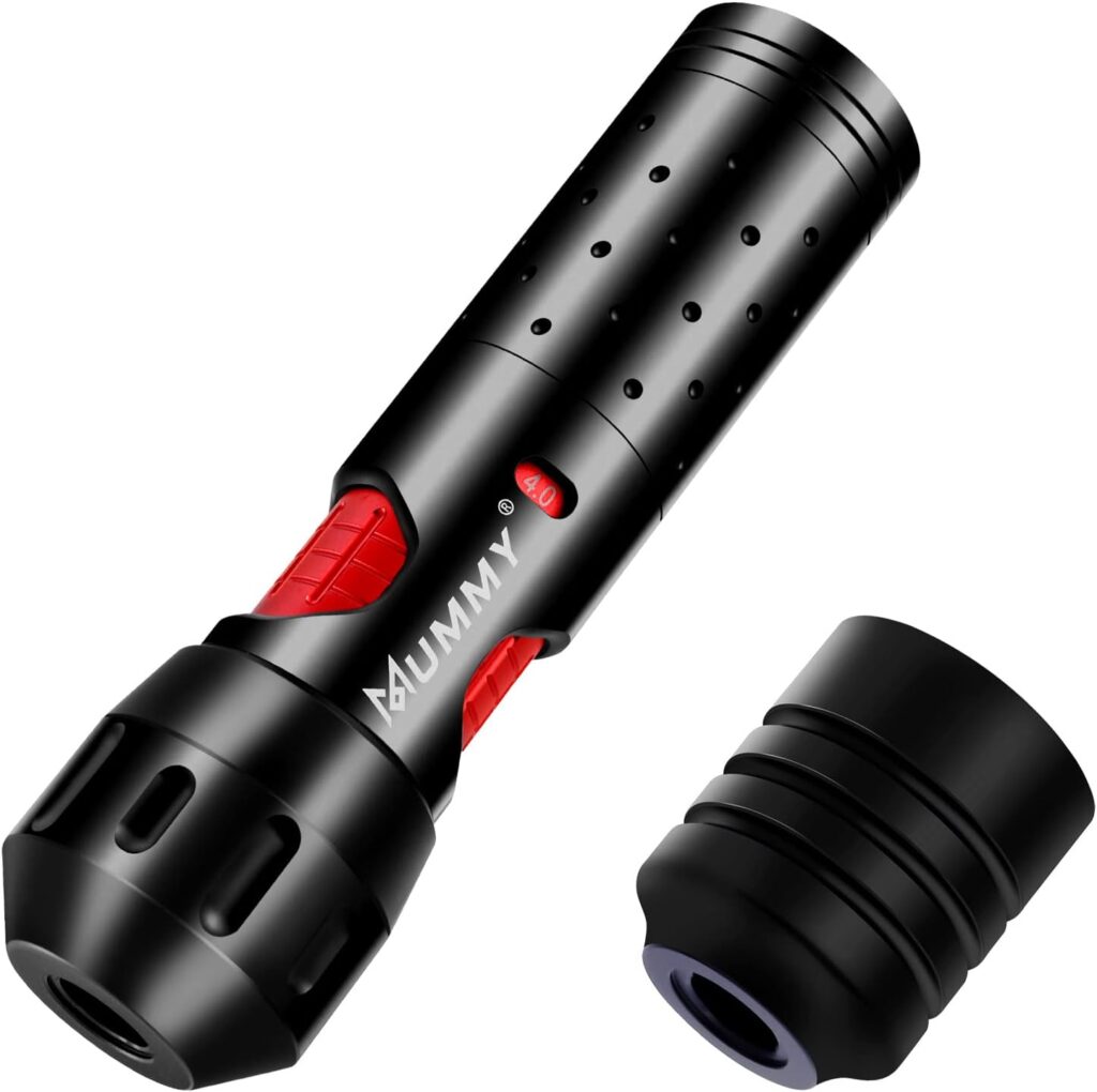 Máquina inalámbrica de tatuaje Mummy Pharaoh con motor suizo personalizado y ajuste de longitud de trazo