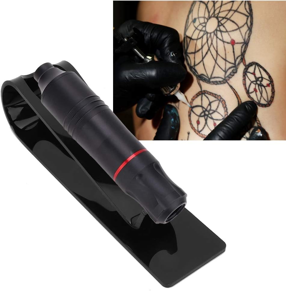 Soporte Organizador de Tatuaje Dekaim: Tenedor de Máquina de Tatuaje en Plástico Negro - Imagen 5