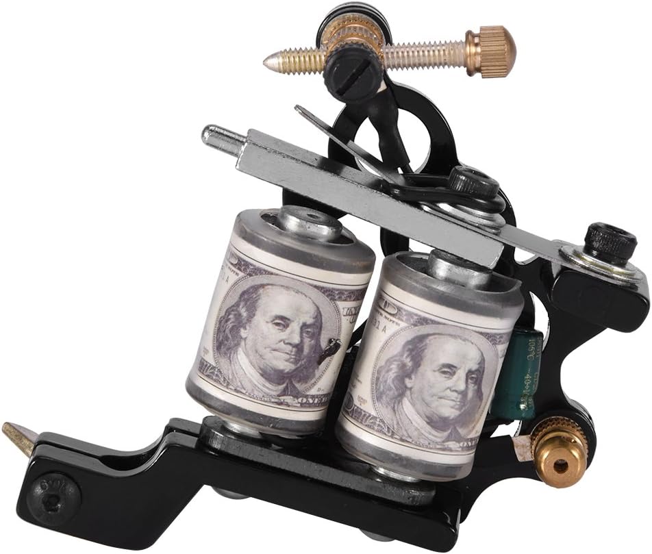 Máquina de tatuar profesional con 10 bobinas de envoltura: ¡Haz que tus tatuajes destaquen con Irons Tattooing Machine Gun!