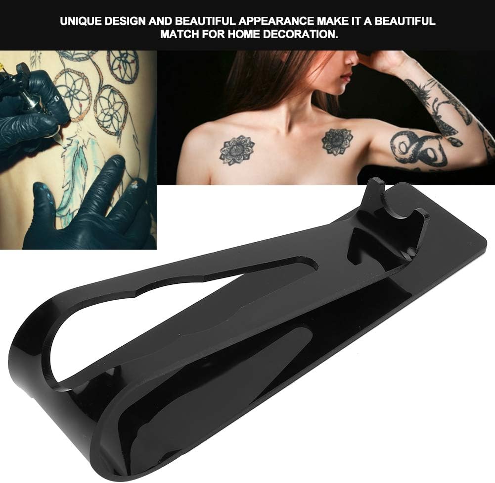 Soporte Organizador de Tatuaje Dekaim: Tenedor de Máquina de Tatuaje en Plástico Negro - Imagen 7