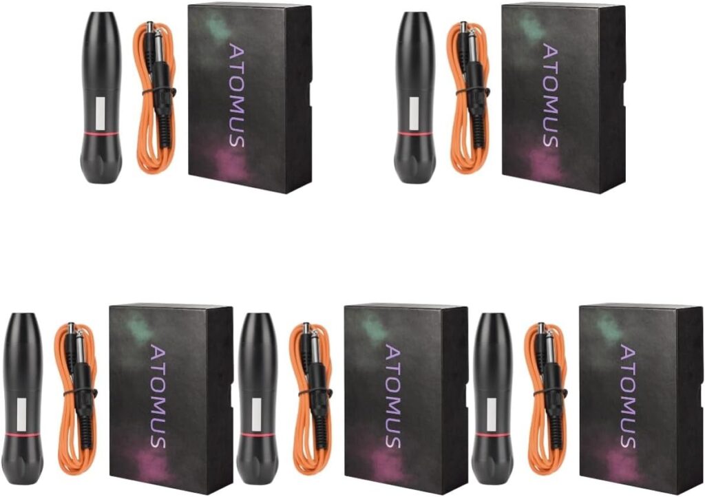 Minkissy: Set exclusivo de 5 máquinas giratorias para tatuar, en aleación de aluminio de alta calidad. Impresiona con tus tatuajes únicos.