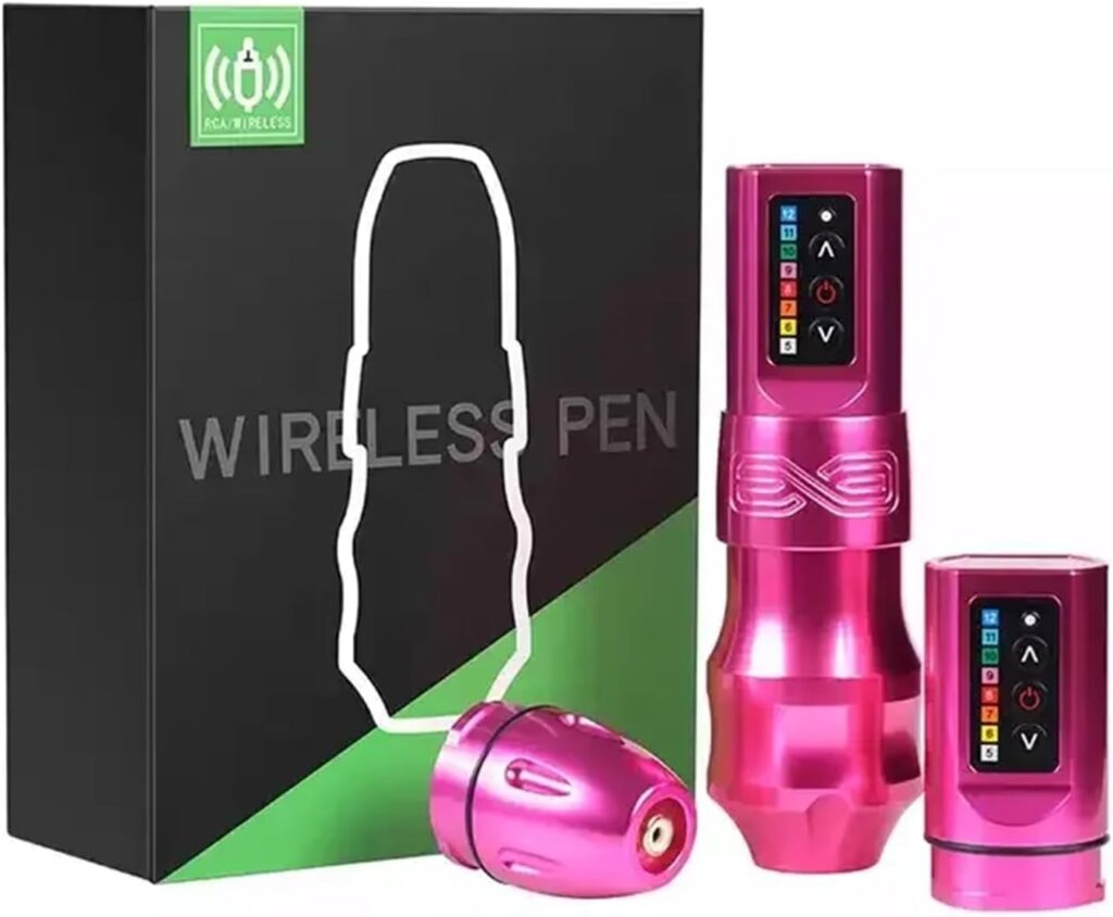 Pluma de Tatuaje Inalámbrica: Potente, Profesional y en Color Púrpura