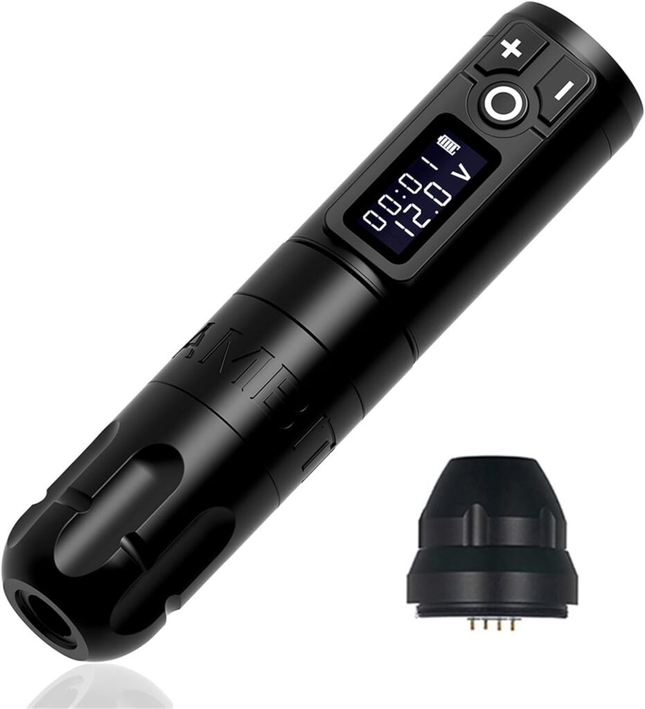 Ambition Machine: Pluma de Tatuaje con Adaptador RCA y Fuente de Alimentación Portátil - ¡Convierte tu Arte Corporal en una Obra Maestra!