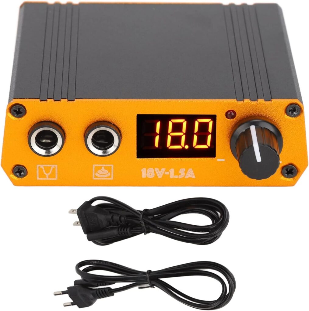 Power House Tattoo Supply: Máquina de Tatuaje con Pantalla Digital, Pedal LED, Mini Sombreador de Líneas y Alto Voltaje de Potencia