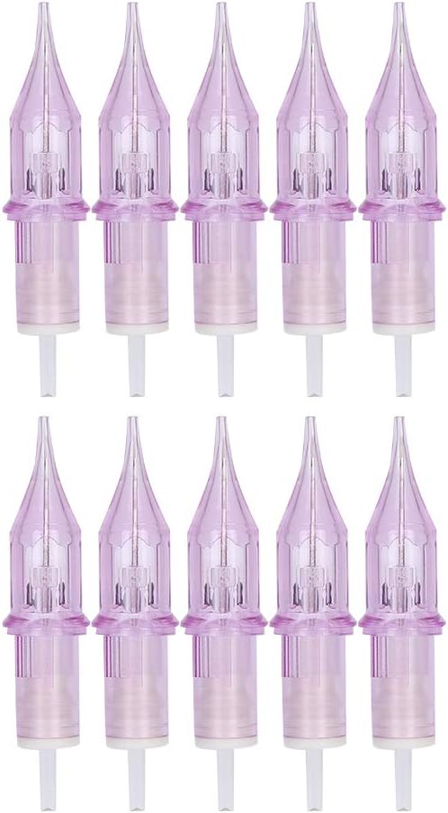 Sonew Aguja de Tatuaje Desechable de Cartucho para Máquina de Tatuaje - Set de 10 Unidades (9RL)