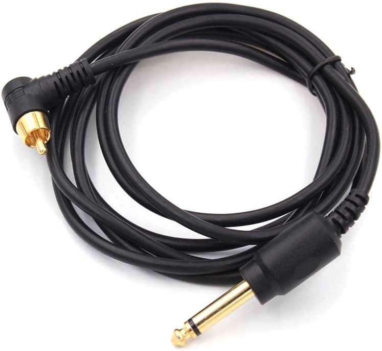 Cable de alimentación RCA ANGLED WARRIOR para máquinas de tatuaje rotativas Pen - Pieza única de repuesto