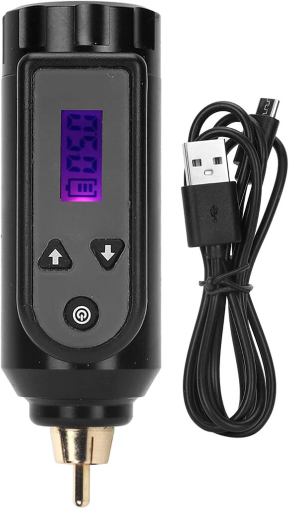 Batería de alta capacidad para máquina de tatuaje inalámbrica con pantalla de 2000mAh (RCA)