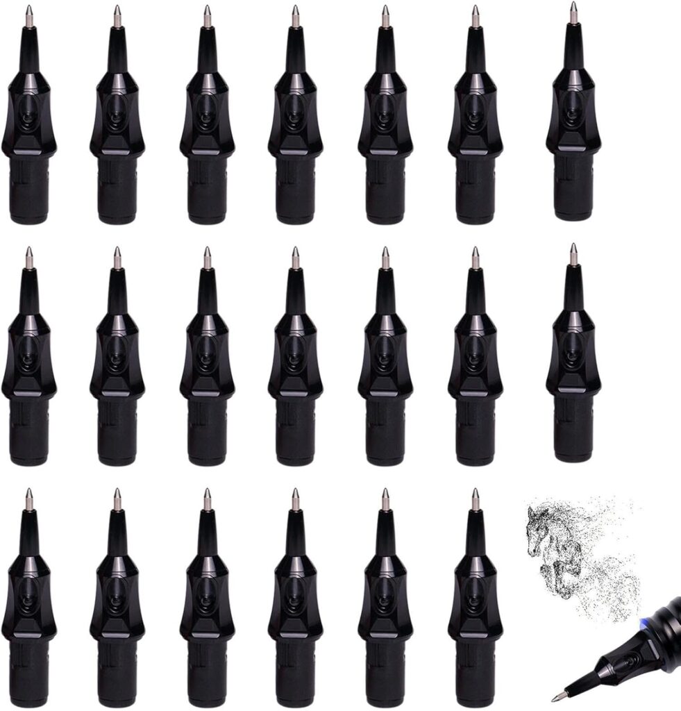 Set de agujas de tatuaje Yajexun: 20 cartuchos para principiantes, accesorios portátiles y seguros