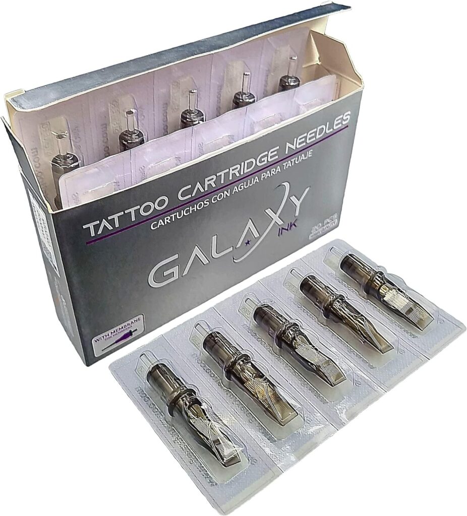 Lápiz Galaxy Ink: Cartucho redondo 25 Magnum con aguja de 0.30mm para tatuajes - Paquete de 20 unidades