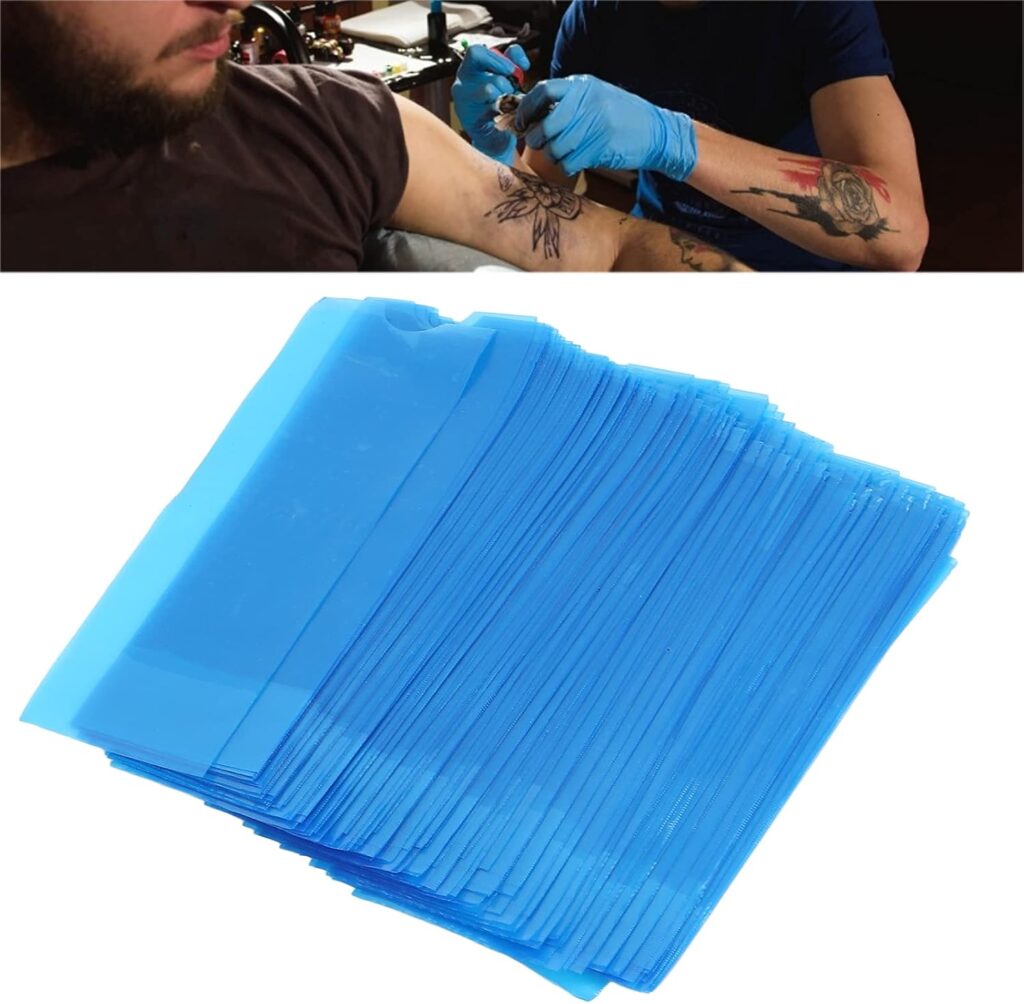 Kit premium de 200 fundas desechables para estuches y cartuchos de máquinas de tatuaje, diseñado para artistas profesionales.