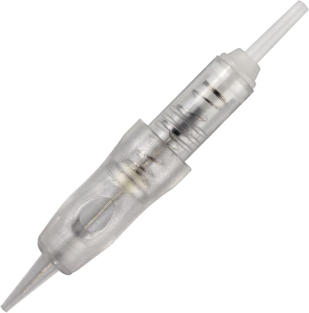 Pack de 30 agujas de cartucho desechables para máquina de maquillaje permanente, especializadas en sombreado cejas (0.18mm 1P/1R)