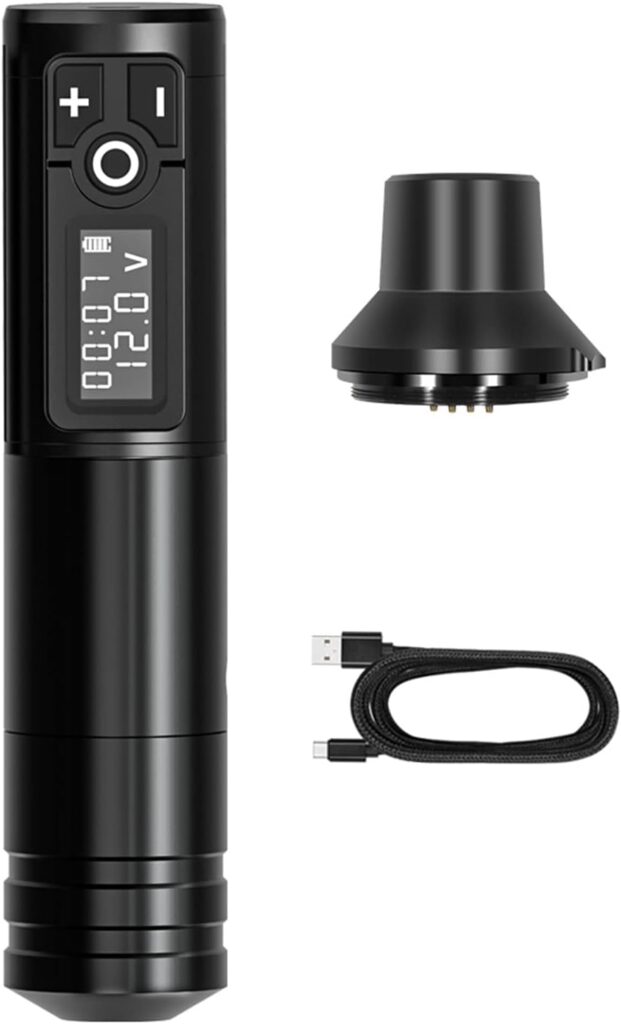 Pluma de tatuaje Ambition MAXSMLZT: máquina rotatoria inalámbrica con batería de 1950mAh