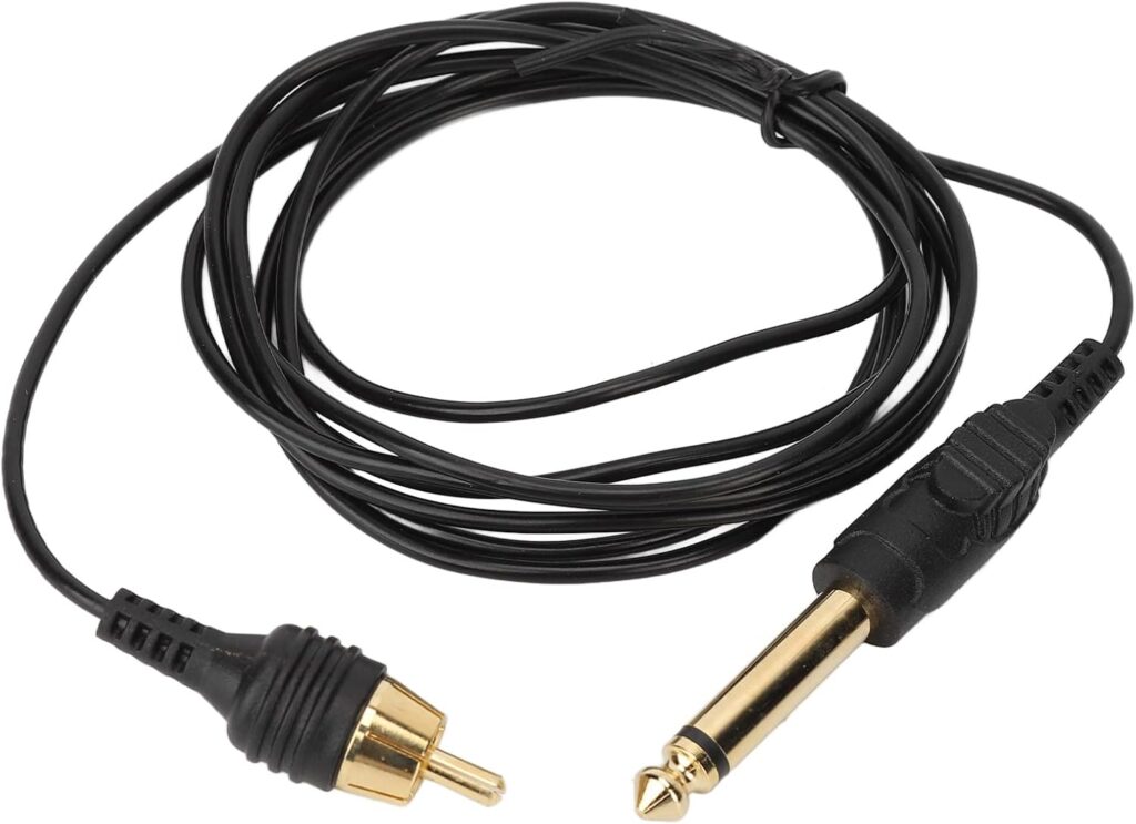 Cable de Clip de Tatuaje de Alta Calidad de 6.2 Pies para Pluma de Tatuaje - Fuente de Alimentación incluida