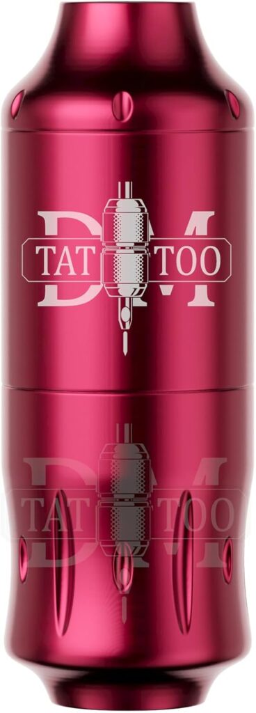 Pluma Tatuaje Rotativa TTOOGO: La Mejor Máquina Inalámbrica para Tatuajes en Color Rojo