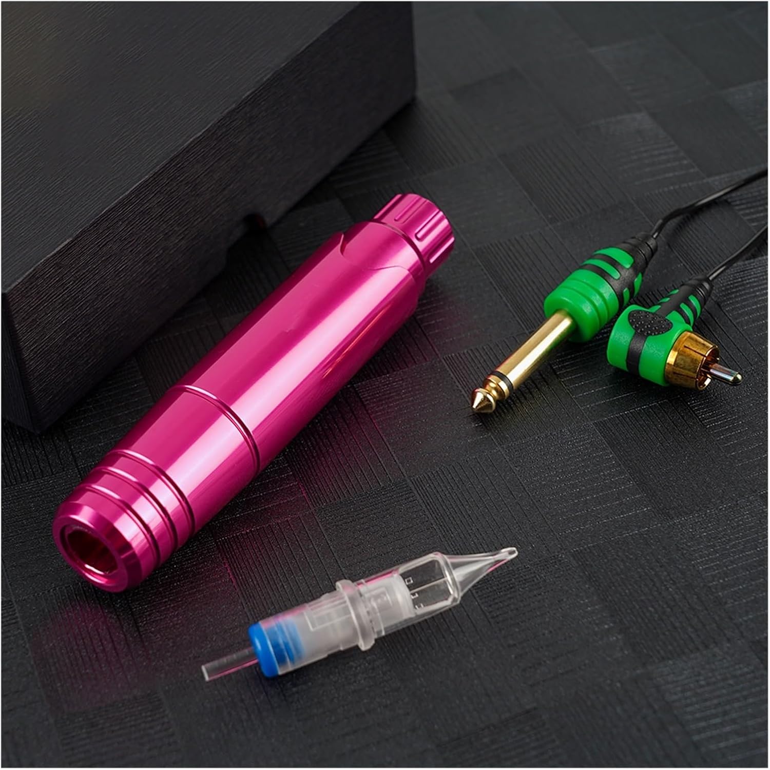 Un kit completo para principiantes: Maquillaje permanente y tatuaje con máquina rotativa, agujas de cartucho profesional y fuente de alimentación con pantalla LED. - Imagen 4