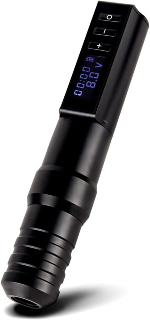 Pluma de tatuaje inalámbrica MAXSMLZT con kit completo de alimentación y batería de alta capacidad