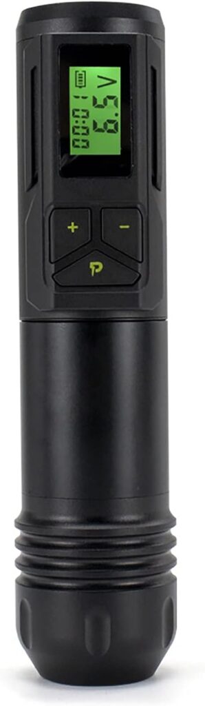 Pluma de tatuaje inalámbrica: potencia y versatilidad sin límites, ideal para artistas expertos (Color: Negro)