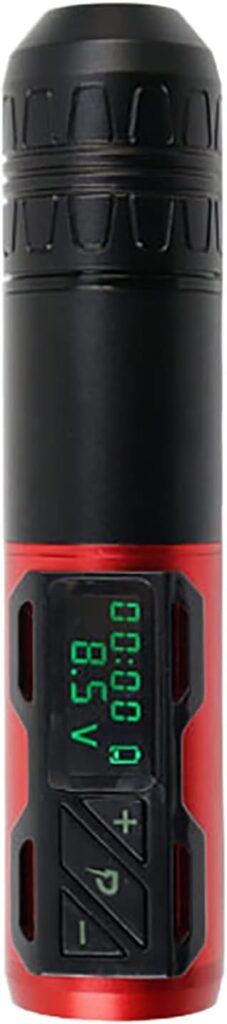 Pluma de tatuaje ultra moderna: máquina inalámbrica con tecnología de vanguardia y diseño elegante (Color: Rojo)