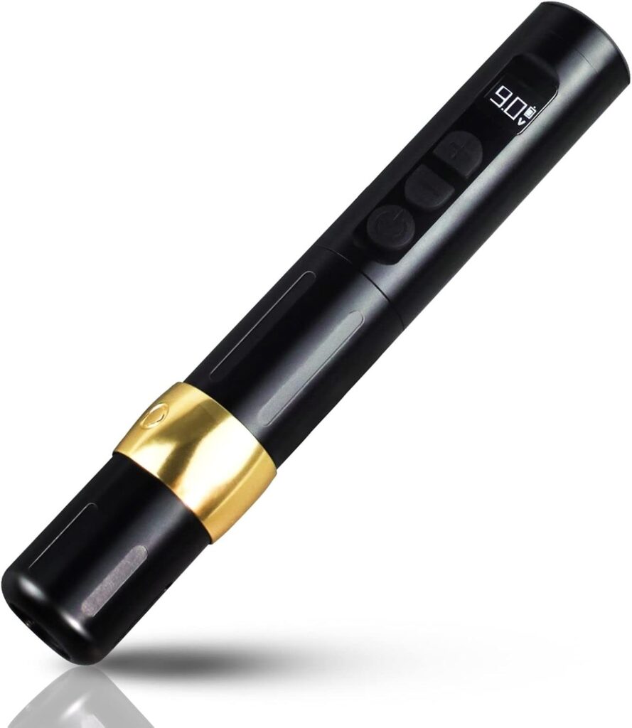 Pluma de Tatuaje sin Núcleo: Equipo Potente con Pantalla LCD Digital y Motor Rotatorio inalámbrico