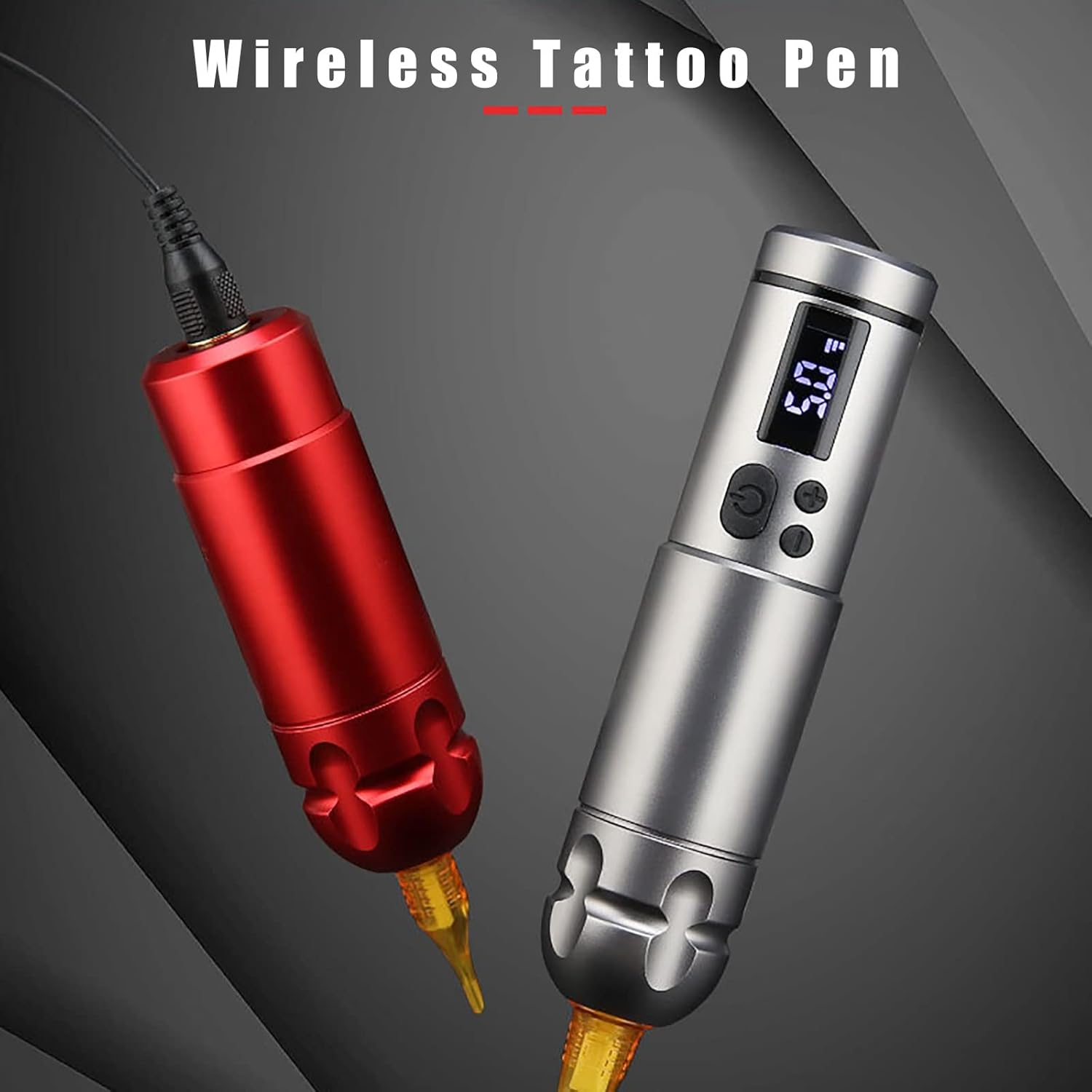 Batería de tatuaje con pantalla LCD y voltaje ajustable: ¡Libertad para artistas creativos! (Color: Green) - Imagen 2