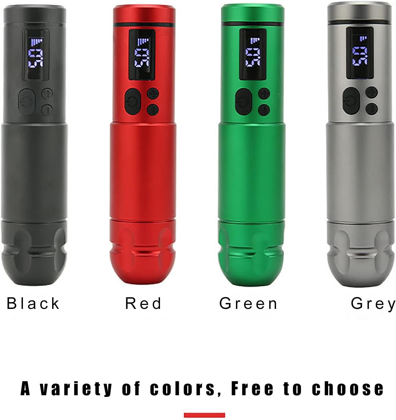 Batería de tatuaje con pantalla LCD y voltaje ajustable: ¡Libertad para artistas creativos! (Color: Green) - Imagen 3